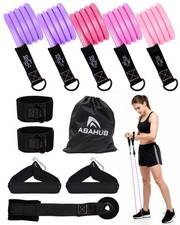 Arm Training Bands Set of 10-100lbs,Resistance Bands with Handles and Ankle S...