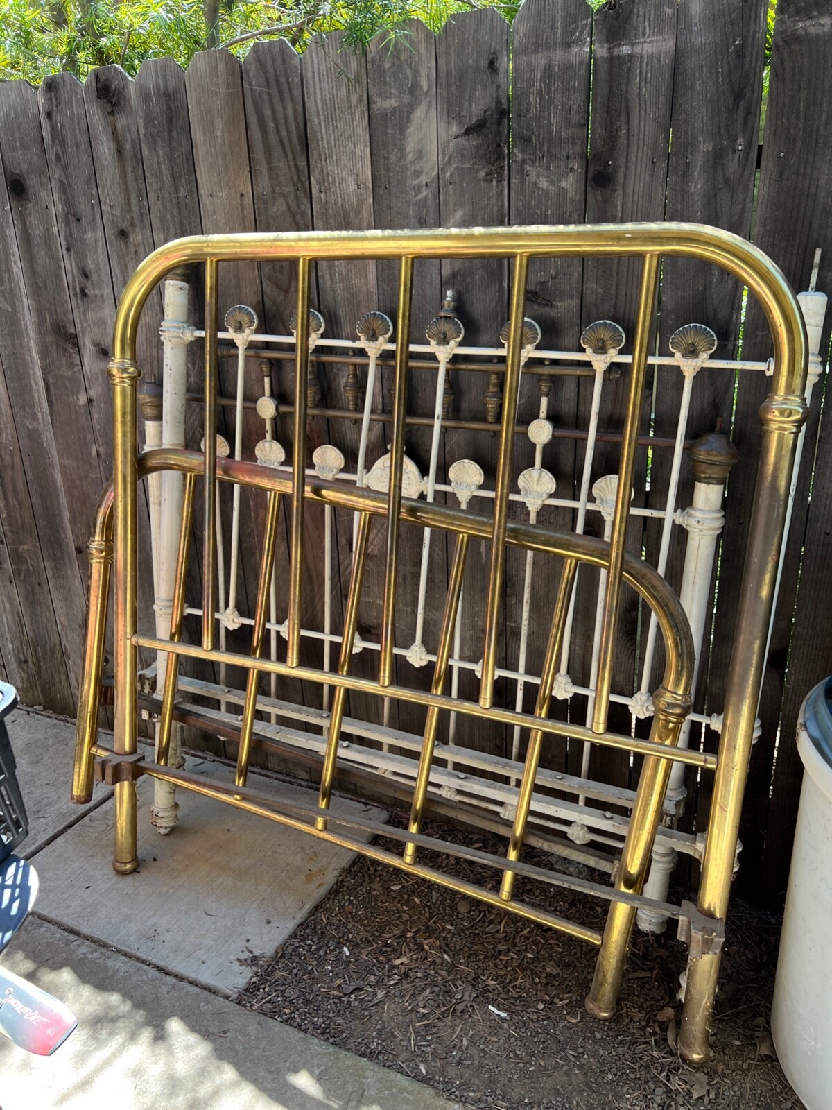 Antique Full Double Brass Bed Frame Early 1900's Two beds for sale