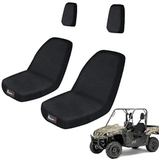 Black UTV Bucket Seat Covers For Yamaha Rhino 450 Rhino 660 Rhino 700 2004-2013