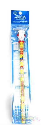 Anpanman Kakikata Learn To Write Wood 2B Mascot Figure Pencil - Shokupanman