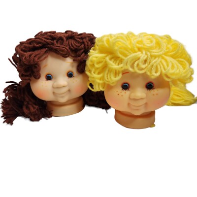 Lot of 2 Vintage 80's Sweet Love Kids Doll Heads Portland OR M-H Industries 