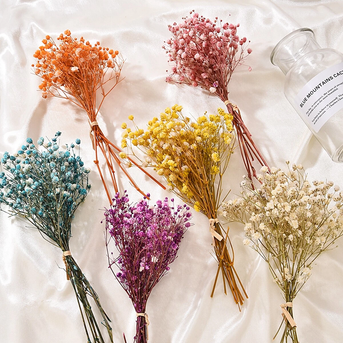 Mini Natural Dried Flowers Bouquet Dry Flowers Photography Photo Backdrop Decor