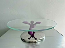 Alessi Vintage Mattia di Rosa Cakeboard Cake Stand Purple Running Man