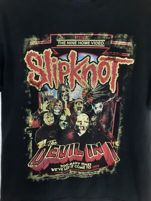SLIPKNOT The Devil In I VHS T-SHIRT Men's Large DOUBLE-SIDED