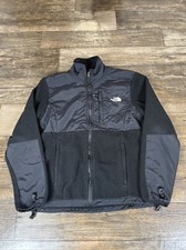 North Face Women Large Black Denali Full Zip Fleece Lined Preppy Outdoor