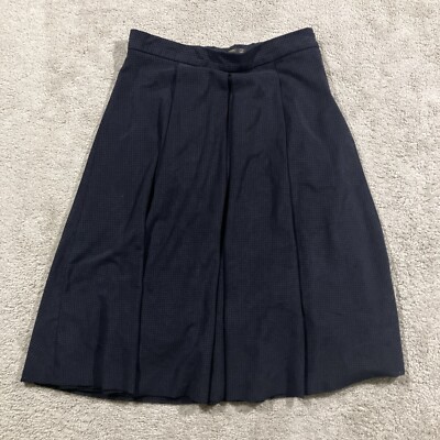 Zara Black Pleated Skirt Zara Box Pleated A-Line Buckled Black