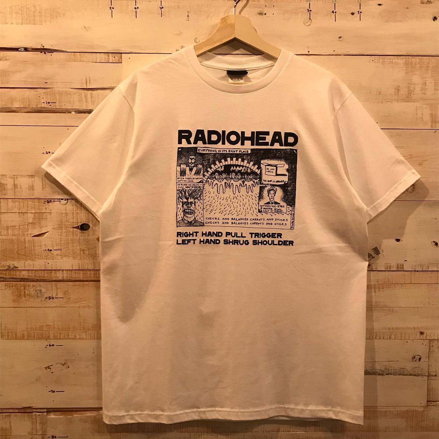 Rare Design Radiohead band basic style Unisex Men Women T shirt vtg NH12786