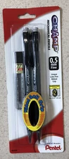 Pentel Champ Mechanical Pencils - Charcoal Grey Barrels 2 Pk 0.5 mm Lead