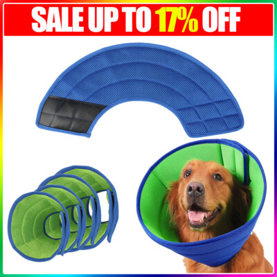 Pet Recovery Lightweight Dog Cone Collar Soft Anti Lick Wound Healing Puppy  Cat UK