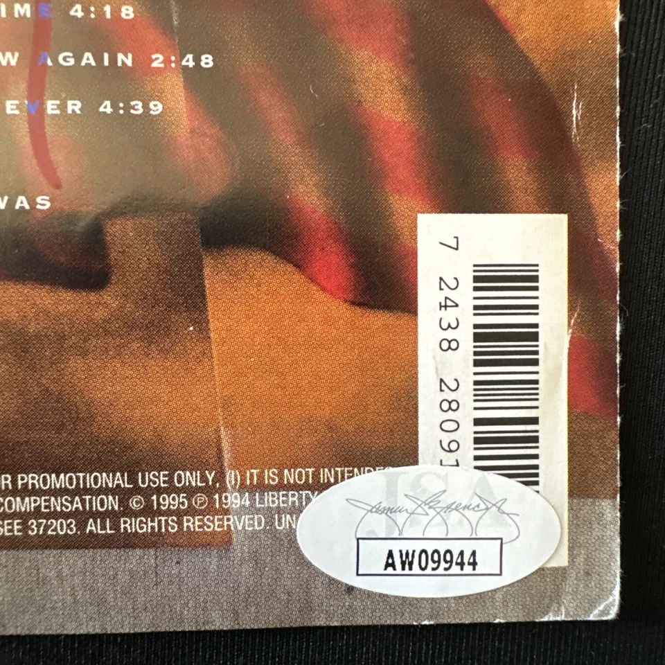 signed Willie Nelson Highwaymen CD Cut Out Road Goes On Forever Cut Out JSA COA Foto 3 de 4