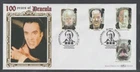 GB 1997 SG1980-3 Silk FDC Europa. Tales and Legends. Horror Stories-Dracula/Fran