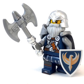 LEGO Castle Crown Hawk Knight Minifigure 7094 Fantasy Era 852293 Scale Mail 7036