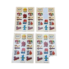 Vintage Dennison 1982 Sticker Sheets Super , Very Good , Way to Go