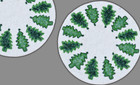 Set Of 6 Beads Placemats Christmas Tree Tablemat Designer Charger Plate 13X13 In