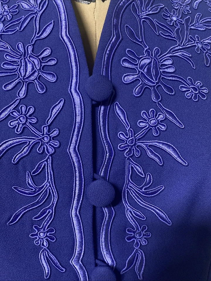 Traje Falda Leslie Faye Años 80 90 Para Mujer Púrpura Boda MOTB Forrado Formal Talla 10P Foto 4 de 4