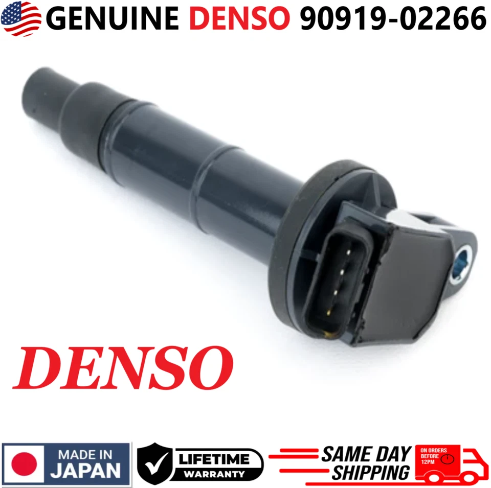 Bobinas de encendido OEM DENSO x4 para Toyota Camry Corolla Highlander RAV4 2001-2012 Foto 2 de 4