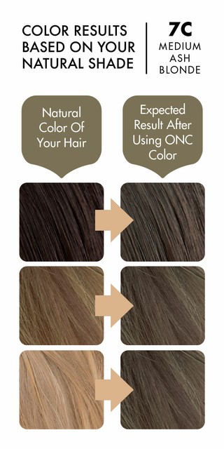 Onc Natural Colors 7c Medium Ash Blonde Hair Dye Healthier