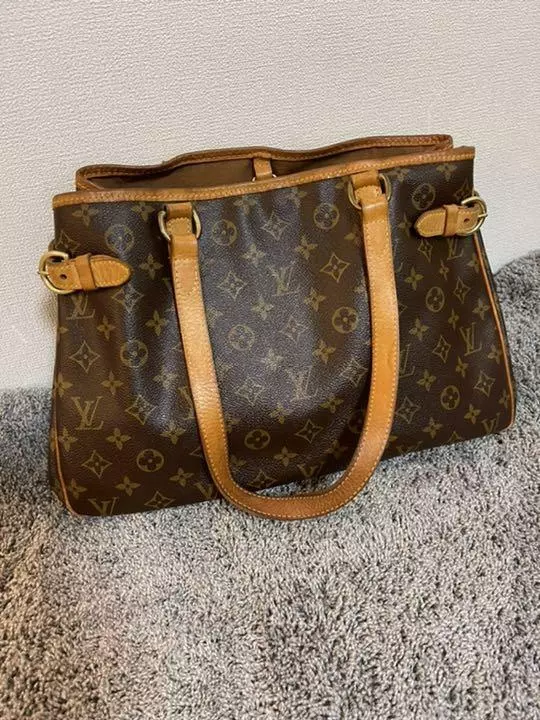 LOUIS VUITTON Used Shoulder Bag Monogram Canvas Batignolles Horizontal