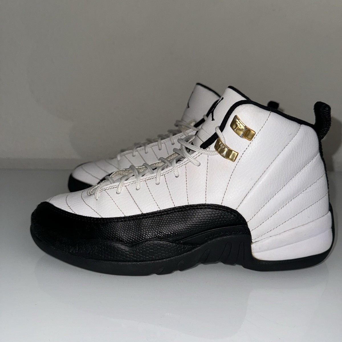 Size 7Y - Jordan 12 Retro Taxi 2013 Release Black White