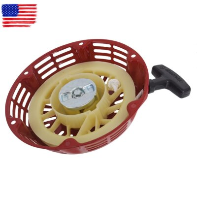 #ad Recoil Pull Starter For Honda GX240 GX270 Mounting Bolts Assembly Cover Red $13.05