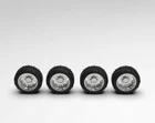 1:64 26” Force Truck Wheel And “Bogger” Set of four wheels and tires