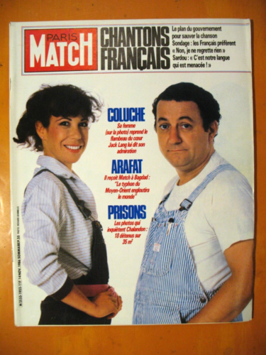 Paris Match N° 1955 du 14/11/1986-Coluche: sa femme reprend le flambeau. Prisons - Photo 1/3