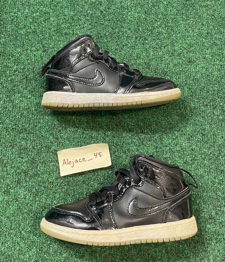 Nike Air Jordan 1 Mid Space Jam Boys Size 12C Athletic Shoes Sneakers