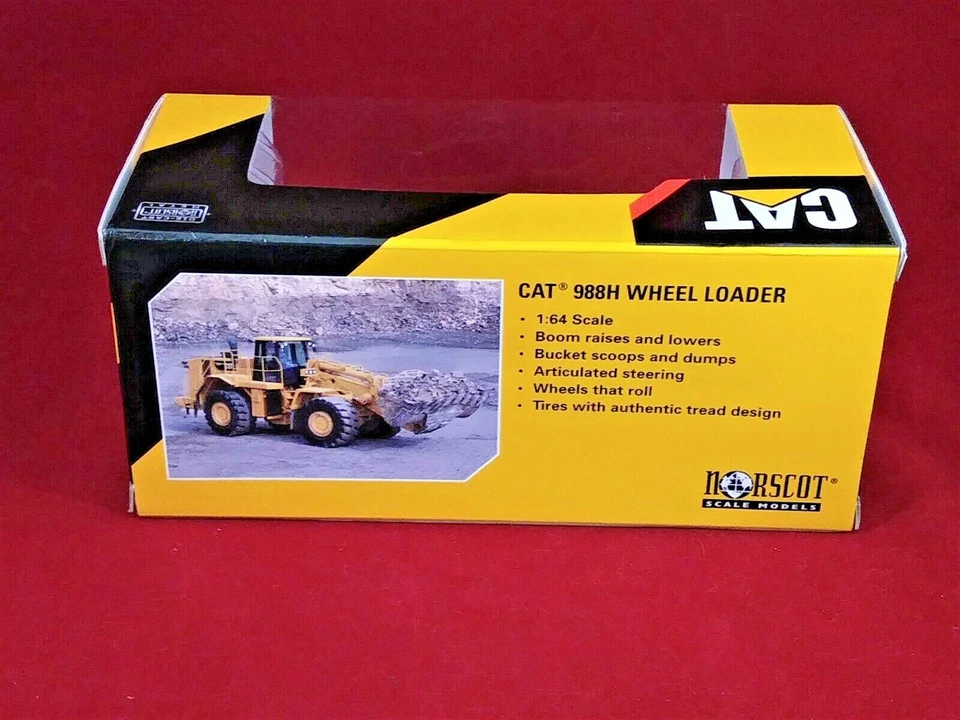 2008 Norscot 1:64 Scale CAT 988H Wheel Loader Diecast Model Replica #5522 NIB - Image 4 of 4