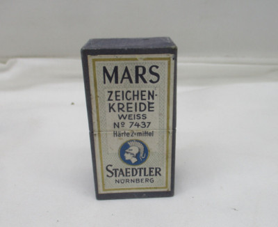 Staedtler   MARS Zeichenkreide   Weiss   No. 7437   Härte 2= mittel ~ 1920/30