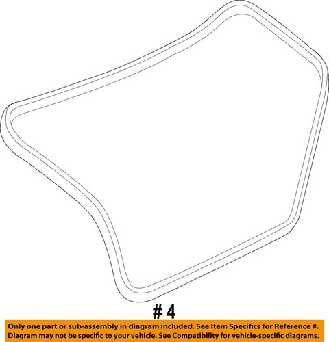 NISSAN OEM 13-16 Altima Trunk Lid-Weatherstrip Seal 848309HS0A - Picture 2 of 2