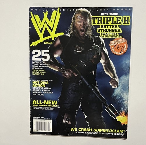 WWE Magazine Lot From 2007 Total 7 Magazines - Picture 7 of 10