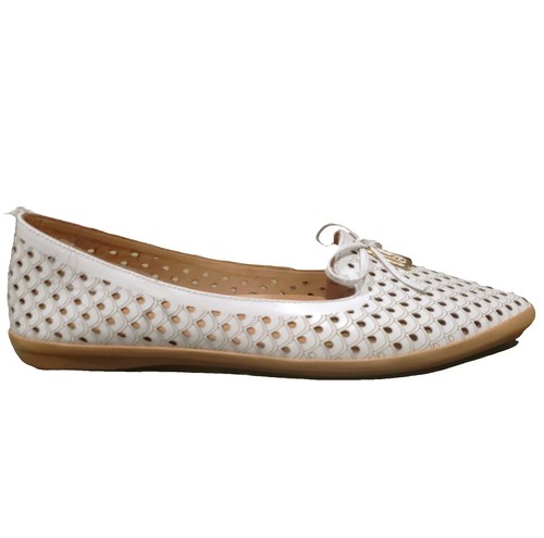 Spring Step Fusaro Tan Leather Perforated Slip-On Loafers 