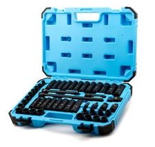 Capri Tools 3/8 in. Drive Master Impact Socket Set, Metric and SAE, 48-Piece