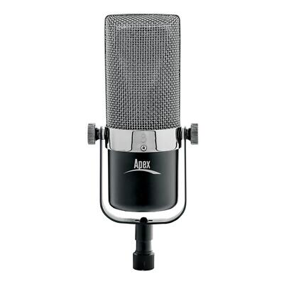 Apex 210B Large Element Ribbon Microphone with Built-In XLR Mic Cable APEX210B