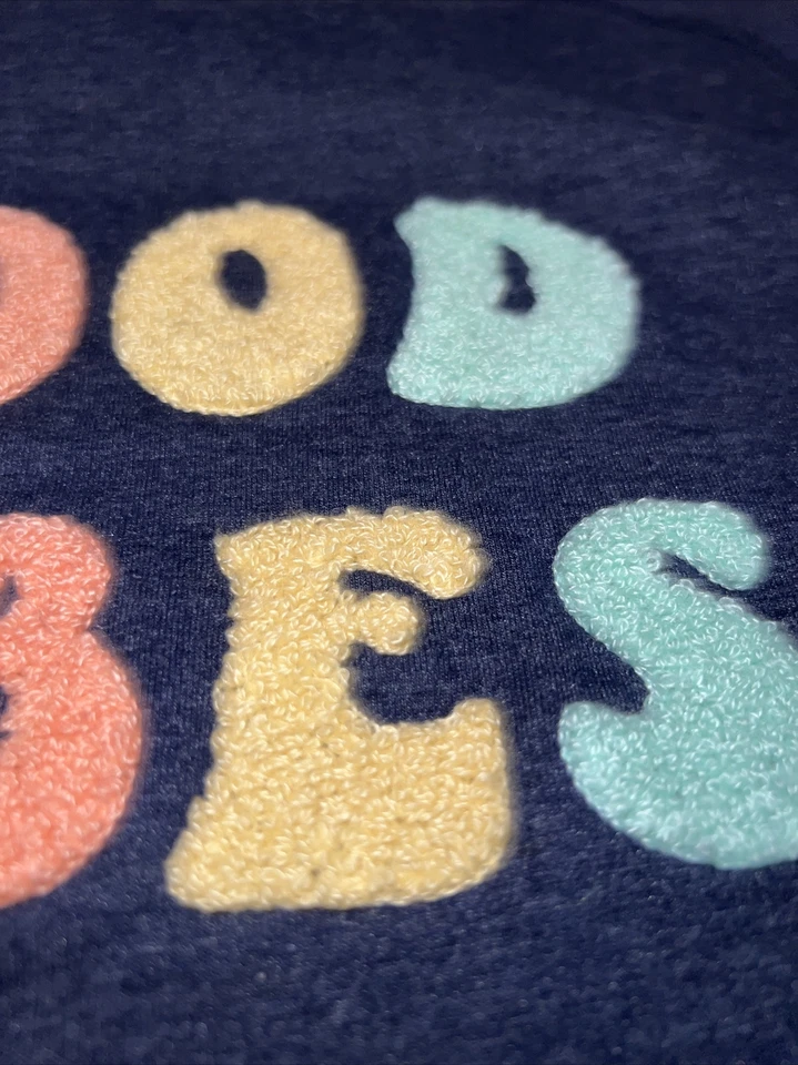 Sudadera Pullover Suelta Wildfox Para Mujer BUENAS VIBRACIONES Bordada Talla M Suéter Foto 4 de 4