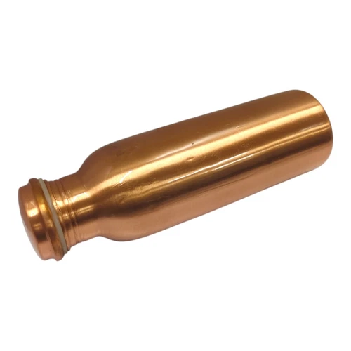 Pure Solid Copper Water Bottle For Ayurveda Health Benefits Leak Proof 700ml - Picture 2 of 4