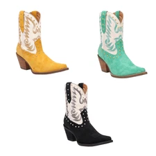 Dingo Rodeo Queen Women's Genuine Calf Hair Western Boots Booties