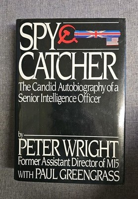 Spy Catcher by Peter Wright, MI5. Vintage Antiquarian 1987 Hardback Dust Jacket 