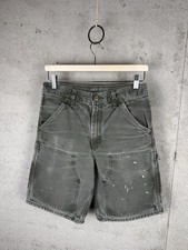 Vintage Carhartt B80 MOS Double Knee Canvas Carpenter Shorts Men's 29x9 Faded