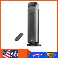 Dreo Space Heater 25" Portable Room Heater with Remote,Thermostat,3 Modes,Silver