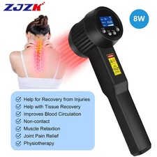 Powerful 8W Cold Laser Therapy for Back Pain Shoulder Neck Arthritis 905nm 808nm