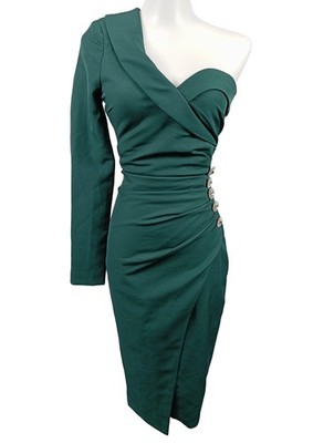 LAVISH ALICE Abendkleid Damen Kleid Gr. DE 34 waldgrün Elegant