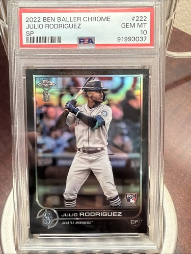 Julio Rodriguez [Ben Baller] #222 2022 Topps Chrome Ben Baller Edition card
