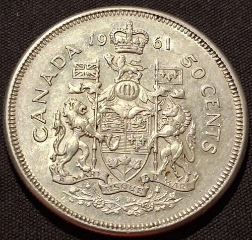 1961 Canada 50 Cents Half Dollar - QEII