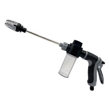1Pc High Pressure Car Wash Water Gun,Metal Extended Rod Rubber Handle Spray Gun