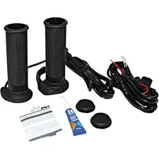 Koso Apollo Heated Motorcycle Grips w/ LED Indicator Twist Throttles 7/8" Bars