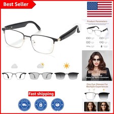 Waterproof Bluetooth Glasses with Audio, UV400 Protection & Quick Charge