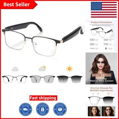 Waterproof Bluetooth Glasses with Audio, UV400 Protection & Quick Charge