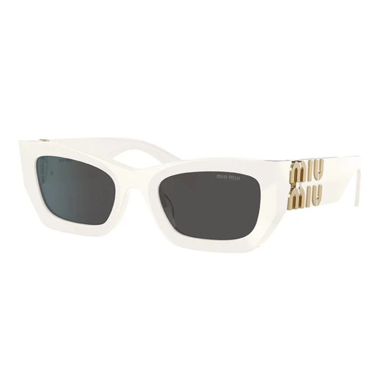 MIU MIU MU 09WS 1425S0 White Grey Women's 53 mm Sunglasses | eBay