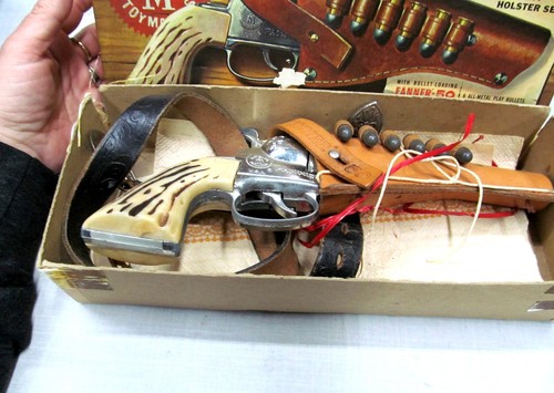 Fanner 50 Crossdraw Holster Set Belt Pistol & Play Bullets In Box Mattel